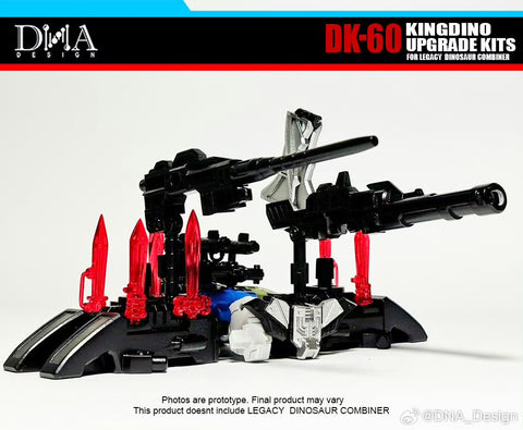 DNA Design DK-60 DK60 Upgrade Kits for Kingdino Combiner (United Dinobot Dinoking Multipack)
