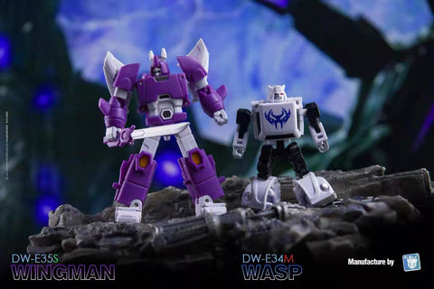 Dr.Wu & Mechanic Studio Extreme Warfare 4 Sets DW-E34M Wasp / E35S Wingman (Purple) / E34G Golden Beetle / E35M Wingman (Orange)  2 in 1 set 4.5cm
