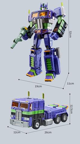 4th Party WJ WEISHUANG MPP10 MPP-10 Commander ( W8036 Oversized MP10 Optimus Prime) EVA Version with Trailer 32cm / 12.6"