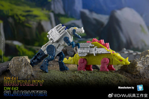Dr.Wu DW-E61 Brutality & E62 Slaugher (Slugfest and Overkill, 2 in 1 Mini-Cassette Warriors ) for WFC Siege Soundwave / Blaster Dr Wu