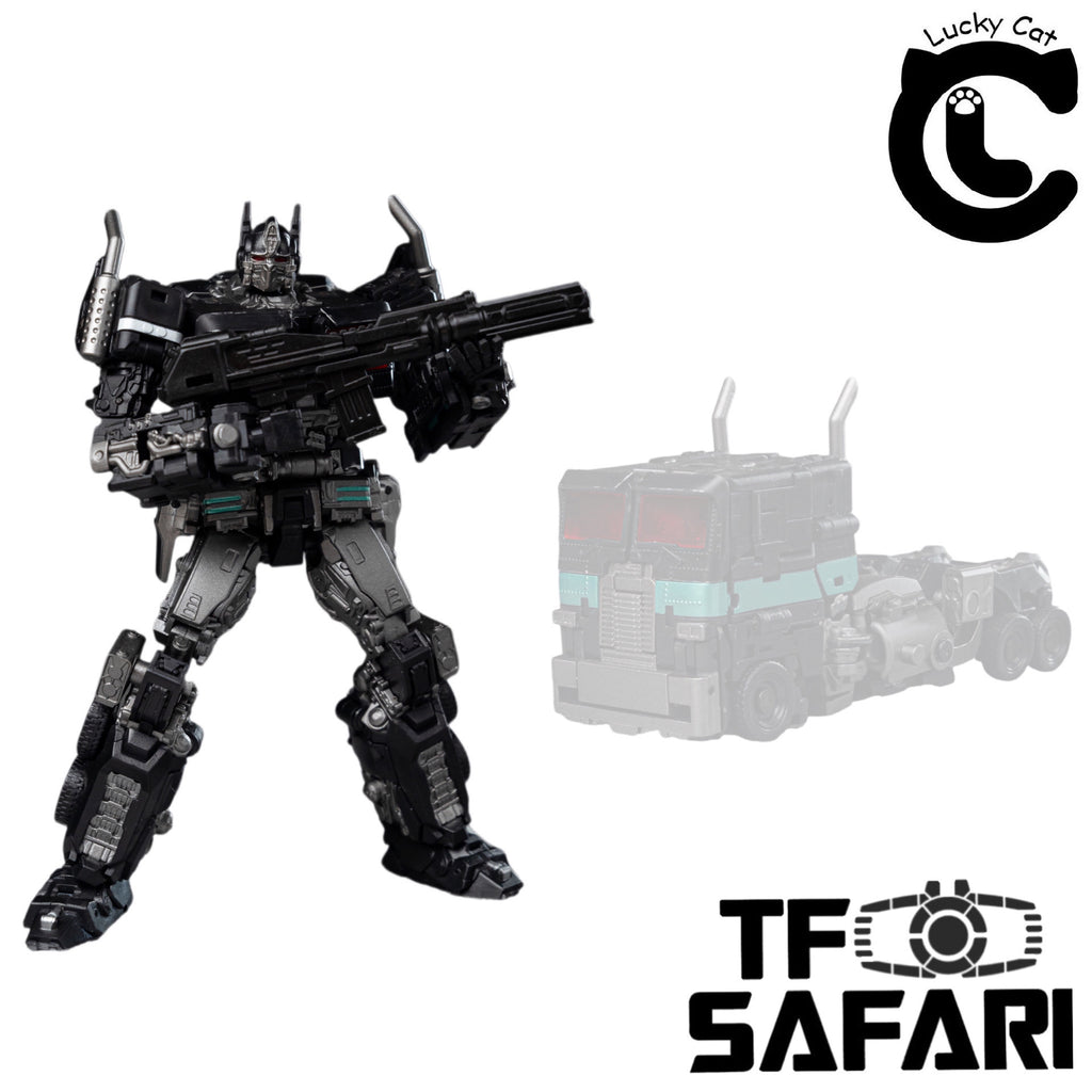 Lucky Cat Extreme Trans ET02B ET-02B Bader (Bayverse Bumblebee Movie Nemesis Prime) Black Version 10cm / 4"