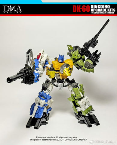 DNA Design DK-60 DK60 Upgrade Kits for Kingdino Combiner (United Dinobot Dinoking Multipack)