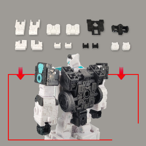 Go Better Studio GX-04R / GX-04W / GX-04C / GX-04AT Gap Fillers for WFC Siege Ironhide / Ratchet / Crosshairs / Legacy Autotrooper Upgrade Kit