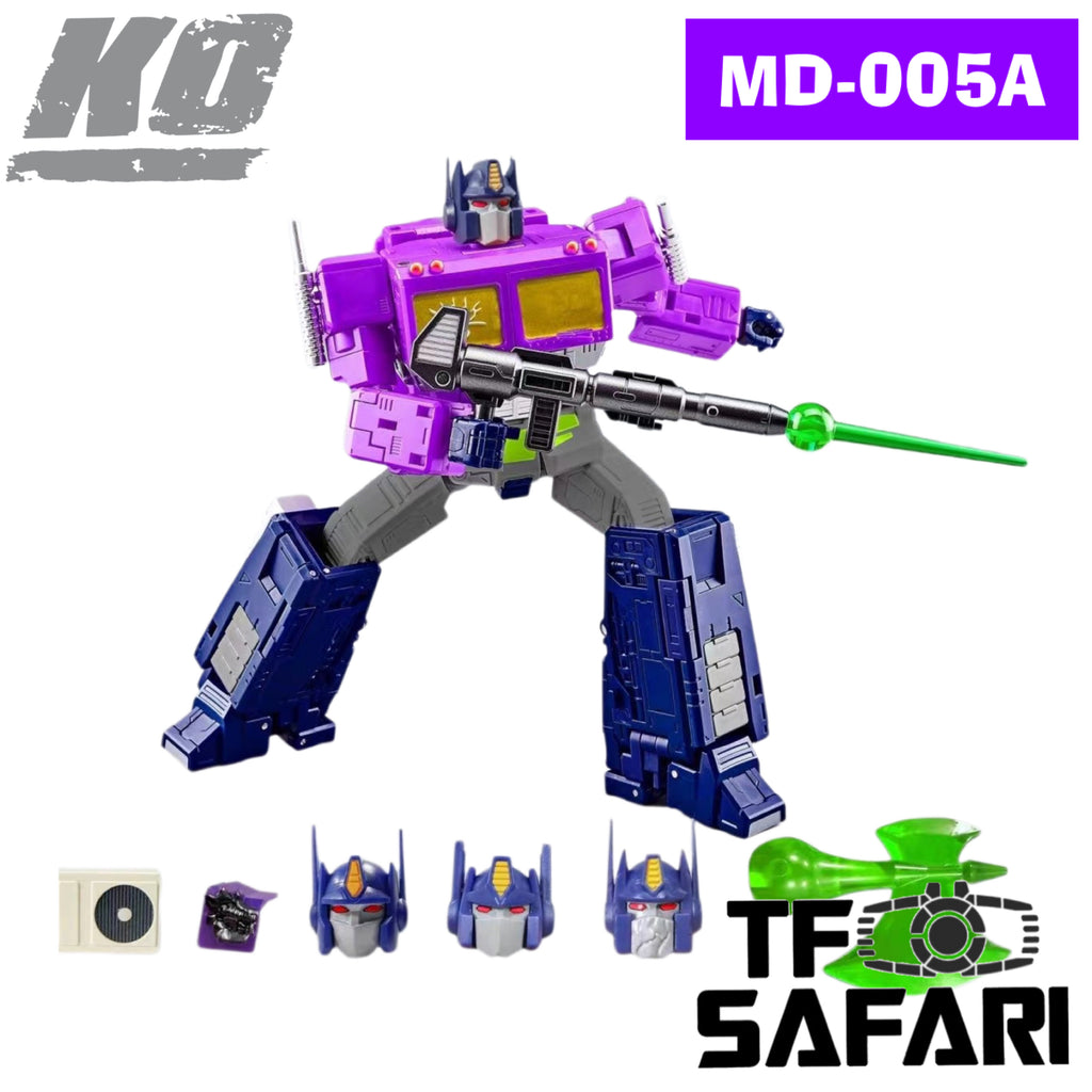 4th Party MD-005A MD005A Transformers KO SS86 OP Shattered Glass SG Purple Version w/o Trailer
