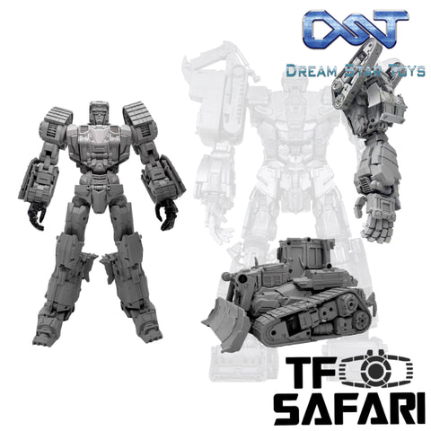 Dream Star Toys  DST02-004 DST02004 Pushing Machine Warrior ( Bonecrusher, Constructicon, Devastator Combiner) DreamStarToys Metallic Version 24.5 cm / 9.6"