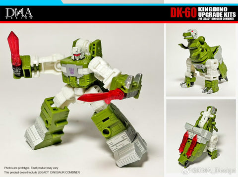 DNA Design DK-60 DK60 Upgrade Kits for Kingdino Combiner (United Dinobot Dinoking Multipack)