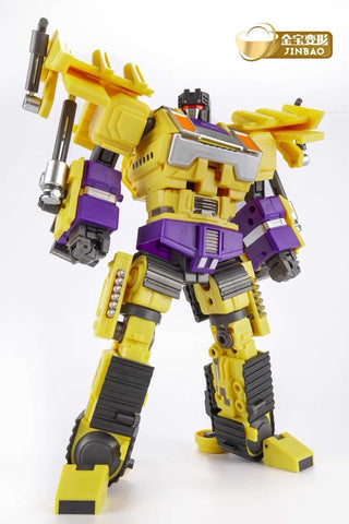 【Loose Pack】JB Jinbao OS Combiner G2 Devastator (Oversized GT-01 GT01 Gravity Builder) 6 in 1 Set (Yellow Version) 45cm / 18"