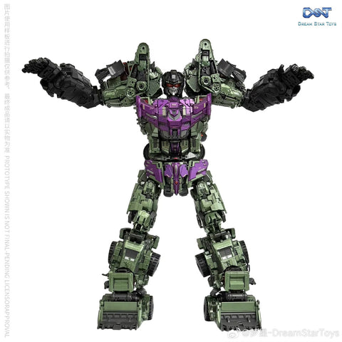 Dream Star Toys  DST02-004 DST02004 Pushing Machine Warrior ( Bonecrusher, Constructicon, Devastator Combiner) DreamStarToys Metallic Version 24.5 cm / 9.6"