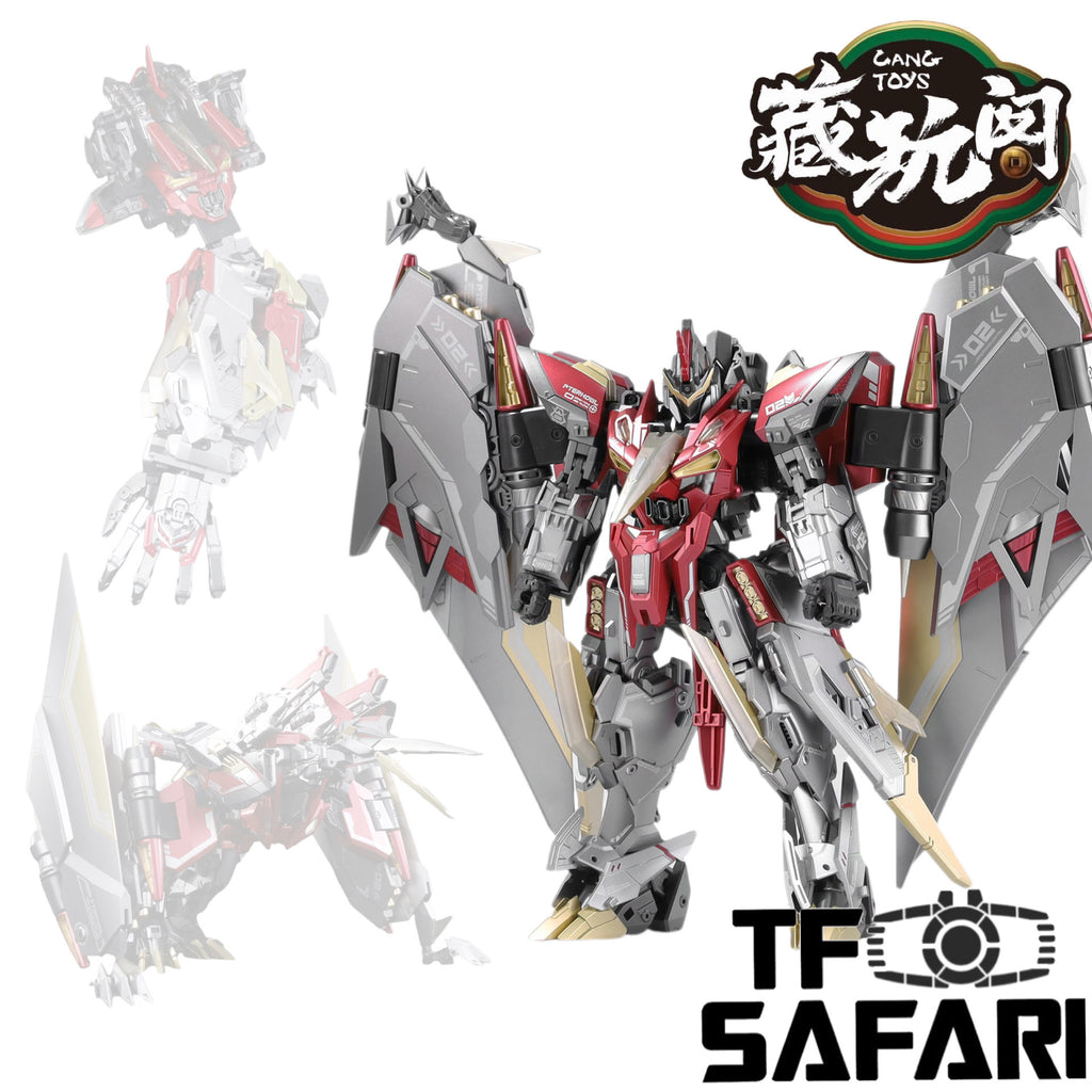 Cang Toys Cang-Toys CT-Longyan-02 CT-LONGYAN 02 TA-LYL002 Pterhowl (Swoop, Volcanicus) Dinobot Combiner 24cm / 9.5"