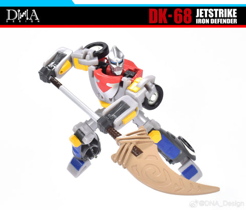 【Pre-Order】DNA Design DK-68 DK68 Jetstrike Iron Defender (Repainted G1 Wheelie)