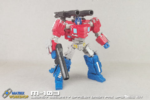 Matrix Workshop M103 M-103 Weapon set for Legacy United Security Officer Orion Pax Upgrade Kit
