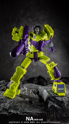 NA NewAge H34 H-34 Hephaestus (G1 Devastator) Reissue 7 in 1 set New Age 25cm / 9.8"