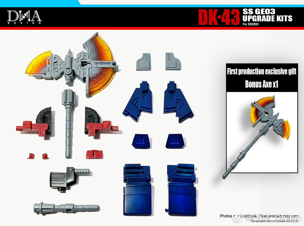 DNA Design DK-43 DK43 Upgrade Kits for WFC Gamer Edition SS GE03 Optimus Prime