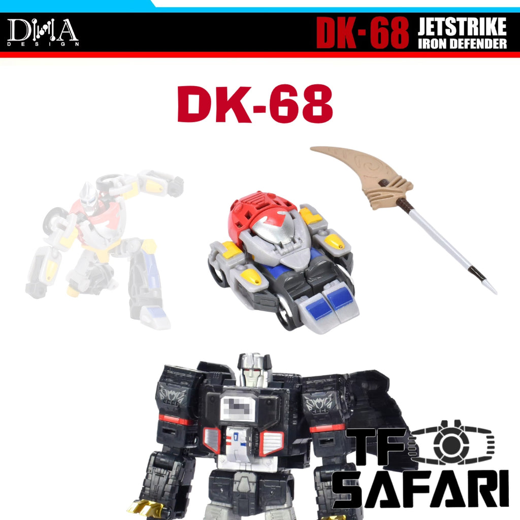 【Pre-Order】DNA Design DK-68 DK68 Jetstrike Iron Defender (Repainted G1 Wheelie)