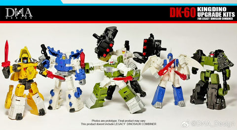 DNA Design DK-60 DK60 Upgrade Kits for Kingdino Combiner (United Dinobot Dinoking Multipack)