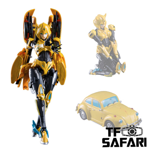 Collection Space CS-01 CS01 Transformable Bishoujo Little Bee (Bumblebee Mecha Girl) 17.5cm / 6.9"