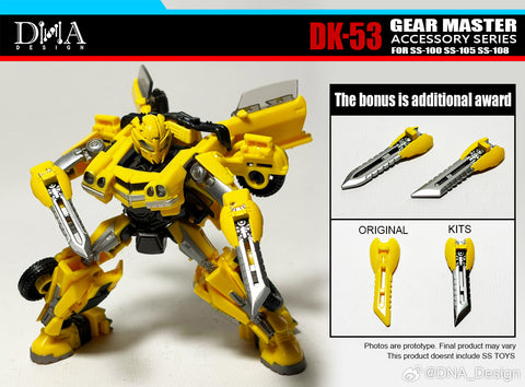 DNA Design DK-53 DK53 Upgrade Kits for Studio Series SS-100 Bumblebee & SS-105 Mirage & SS-108 Wheeljack