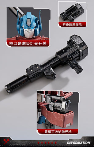 4th Party WJ WEISHUANG MPP10 MPP-10 Commander ( W8019E Oversized MP10 Optimus Prime) Battle Damaged Version 32cm / 12.6"