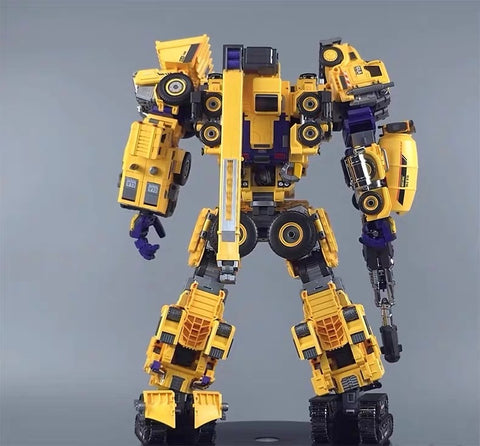 Mecha Invasion GLA01-06Y GLA-01-06Y Construct Titan (Constructors Devastator) Combiner (6 in 1 set)