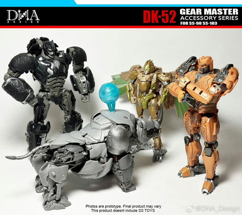DNA Design DK-52 DK52 Upgrade Kits for Studio Series SS-98 Cheetor & SS-103 Rhinox