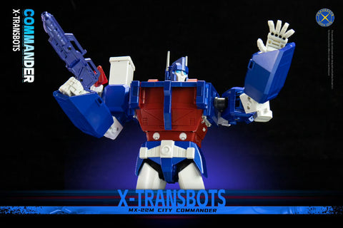 XTransbots MX-22M MX-XXIIM MX22M Commander Stack ( Ultra Magnus )  Metallic Painting Version X-transbots 27cm / 10.7"