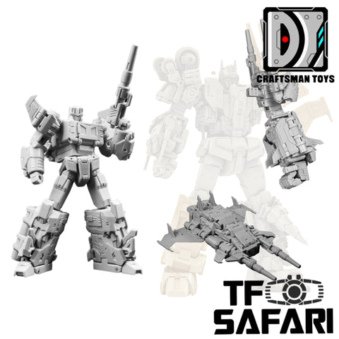 【Pre-Order】Craftsman Toys Dajiangshe DJS-02D DJS02D Jette / Tacticlord Combiner ( IDW G1 Strafe / Computron Combiner / Technobot) 10cm / 4"