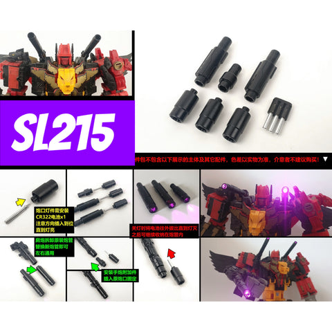 Shockwave Lab SL-215 SL215 Main-gun Light Kit for Titan-Class Predaking Combiner Upgrade Kit