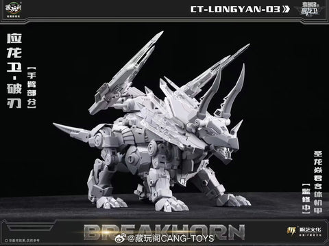 Cang Toys Cang-Toys CT-Longyan-03 CT-LONGYAN 03 TA-LYL003 Breakhorn (Slag, Volcanicus) Dinobot Combiner MP Scale 24cm / 9.5"