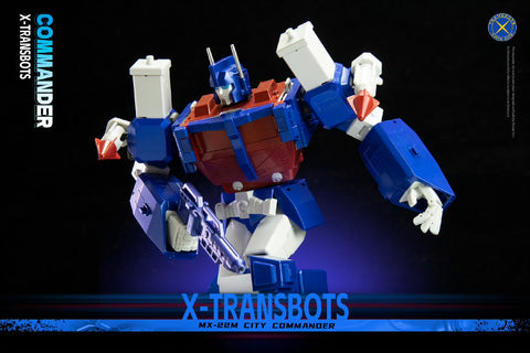 XTransbots MX-22M MX-XXIIM MX22M Commander Stack ( Ultra Magnus )  Metallic Painting Version X-transbots 27cm / 10.7"