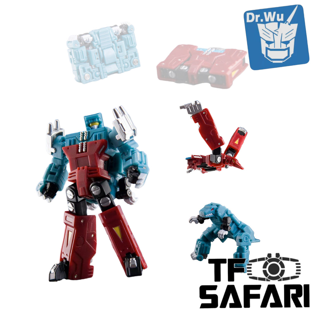 Dr.Wu DW-E55T Impact Wave / Supersonic and Explosion (Dairu and Zauru, 2 in 1 Mini-Cassette Warriors ) for WFC Siege Soundwave / Blaster Dr Wu Toy Color Version