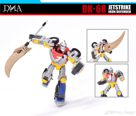 【Pre-Order】DNA Design DK-68 DK68 Jetstrike Iron Defender (Repainted G1 Wheelie)