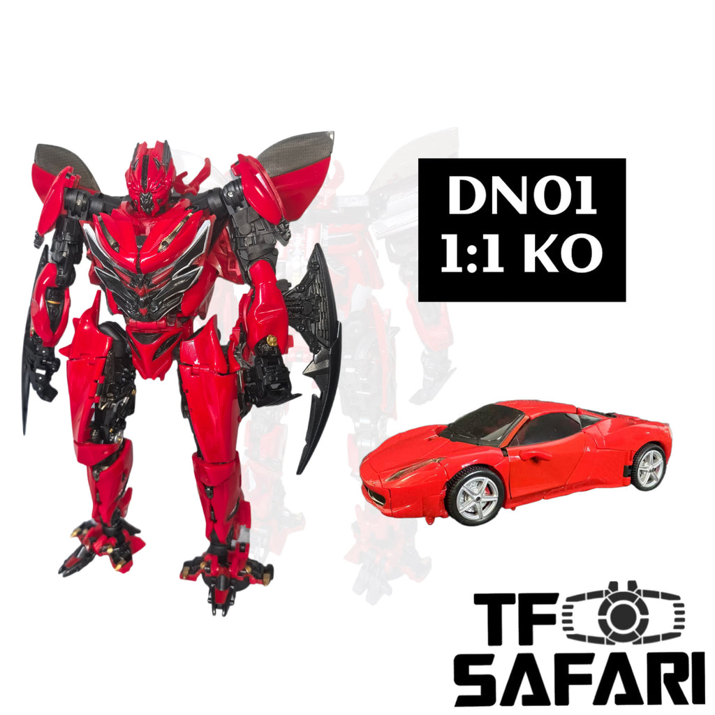 4th Party DN01 DN-01 DINO ( 1:1 KO Unique Toys UT R06 R-06 Red Dasher Bayverse DOTM Dino) 20cm / 7.9"