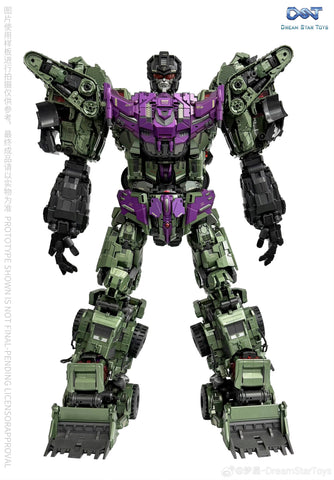 Dream Star Toys  DST02-004 DST02004 Pushing Machine Warrior ( Bonecrusher, Constructicon, Devastator Combiner) DreamStarToys Metallic Version 24.5 cm / 9.6"