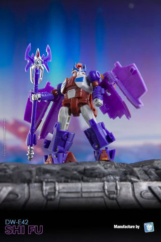 Dr.Wu & Mechanic Studio Extreme Warfare DW-E40G Green Tank (Gobots Treds) / DW-E42 Shi Fu (Alpha Trion)  2 in 1 set 4.5cm
