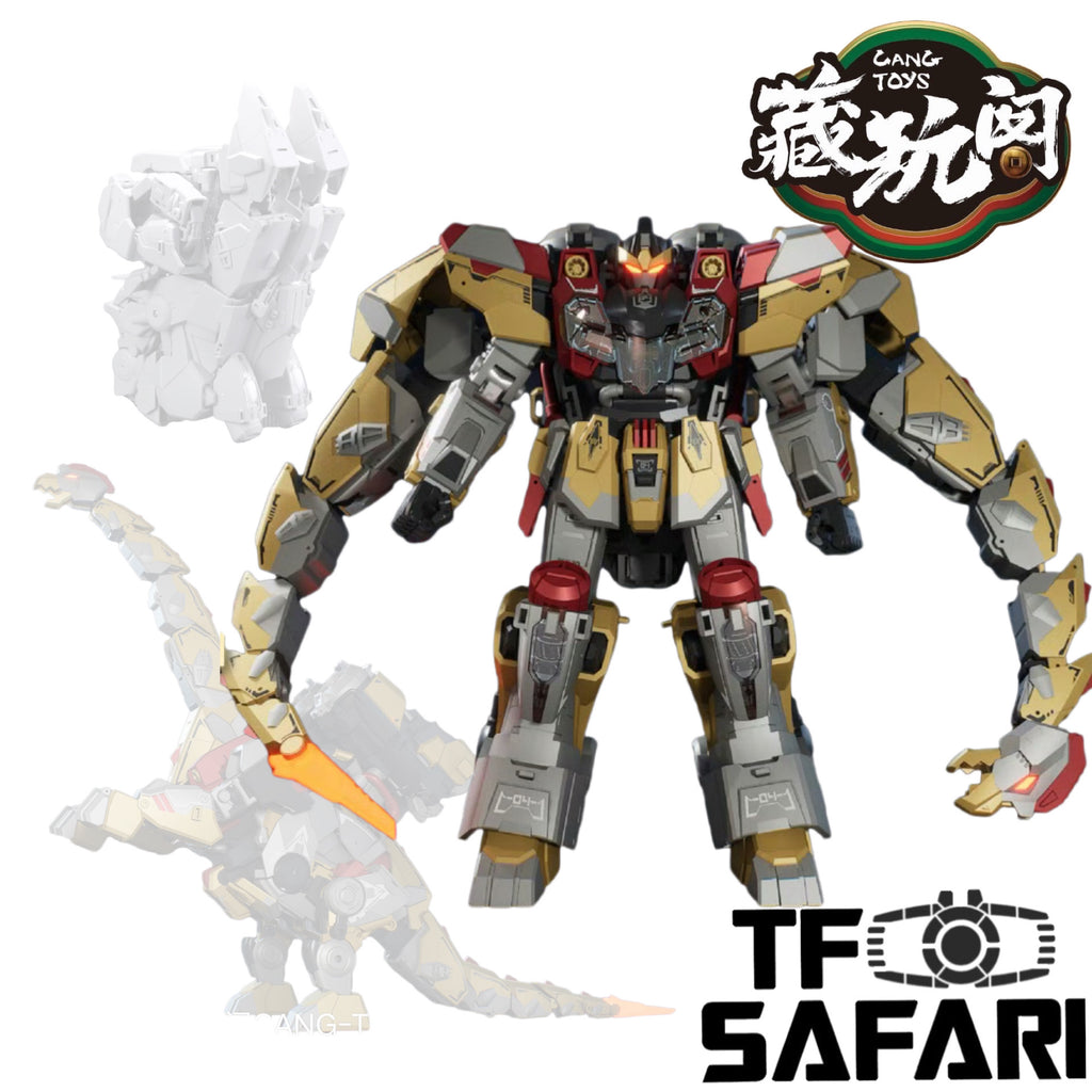 Cang Toys Cang-Toys CT-Longyan-04 CT-LONGYAN 04 TA-LYL004 Brontosolid (Sludge, Volcanicus) Dinobot Combiner 24cm / 9.5"