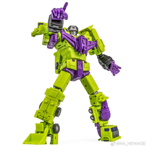 NA NewAge H34 H-34 Hephaestus (G1 Devastator) Reissue 7 in 1 set New Age 25cm / 9.8"
