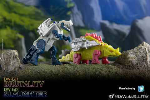 Dr.Wu DW-E61 Brutality & E62 Slaugher (Slugfest and Overkill, 2 in 1 Mini-Cassette Warriors ) for WFC Siege Soundwave / Blaster Dr Wu