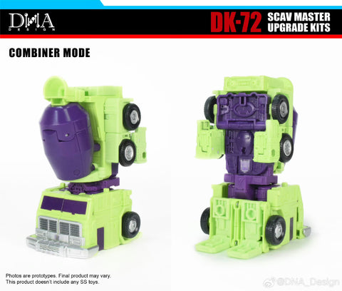 【Pre-Order】DNA Design DK-72 DK72 Upgrade Kits Scav Master for Studio Series 86 SS86 Devastator Scavanger & Mixmaster