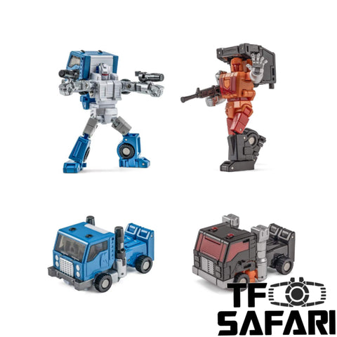 NA NewAge H58B Roadgames (Black Huffer) & H59B Sorcerer (White Pipes) 2 in 1 set New Age 8cm / 3"