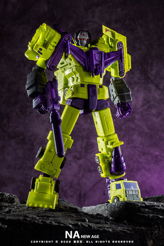 NA NewAge H34 H-34 Hephaestus (G1 Devastator) Reissue 7 in 1 set New Age 25cm / 9.8"