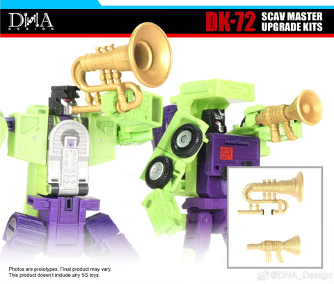 【Pre-Order】DNA Design DK-72 DK72 Upgrade Kits Scav Master for Studio Series 86 SS86 Devastator Scavanger & Mixmaster