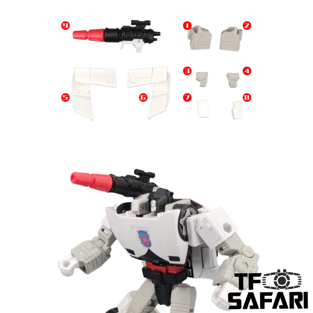 Go Better Studio GX-30C GX30C Upgrade Kit / Gap fillers for Legacy Velocitron Speedia 500 Collection Deluxe Diaclone Universe Clampdown Upgrade Kit