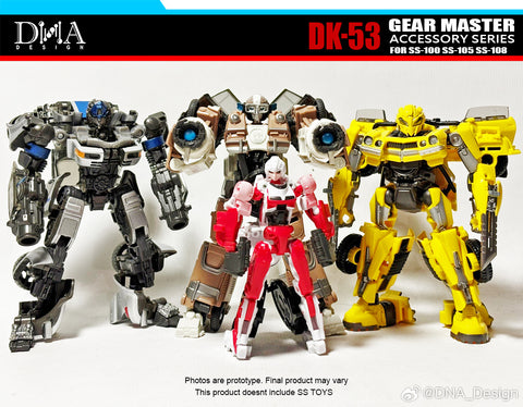 DNA Design DK-53 DK53 Upgrade Kits for Studio Series SS-100 Bumblebee & SS-105 Mirage & SS-108 Wheeljack