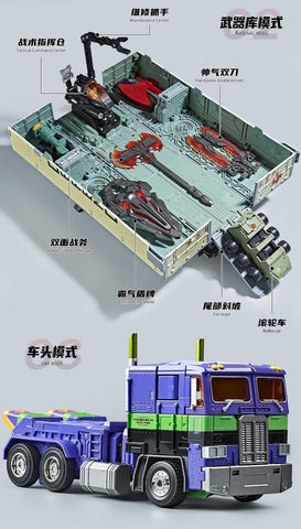 4th Party WJ WEISHUANG MPP10 MPP-10 Commander ( W8036 Oversized MP10 Optimus Prime) EVA Version with Trailer 32cm / 12.6"