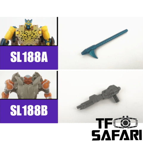 Shockwave Lab SL188A / SL188B SL-188A / SL188B Tail Blade / Blaster for BW Transmetal Cheetor / Rattrap