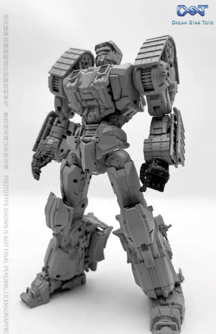 Dream Star Toys  DST02-004 DST02004 Pushing Machine Warrior ( Bonecrusher, Constructicon, Devastator Combiner) DreamStarToys Metallic Version 24.5 cm / 9.6"
