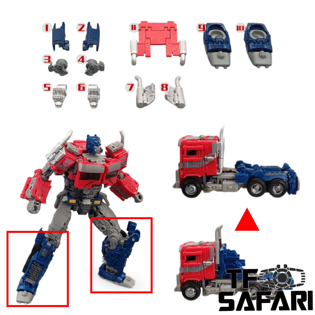 Go Better Studio GX-60 GX60 Gap fillers for Buzzworthy Bumblebee Studio Series SS-102 Optimus Prime Upgrade Kit