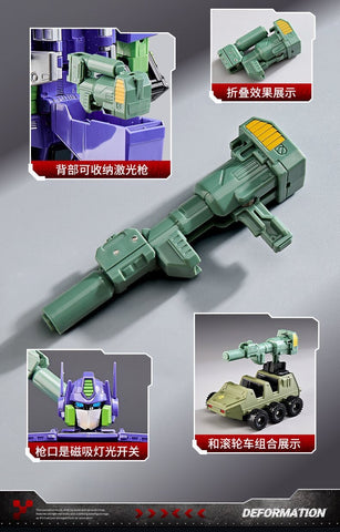 4th Party WJ WEISHUANG MPP10 MPP-10 Commander ( W8036 Oversized MP10 Optimus Prime) EVA Version with Trailer 32cm / 12.6"