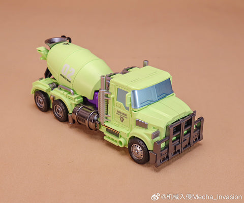 Mecha Invasion GLA01 GLA-01 Loader (Scrapper) & GLA02 GLA-02 Mixer (Mixmaster) Giant Legion Heavy Builder (Constructors Devastator) Combiner (2 in 1 set) 21.5cm / 8.5"