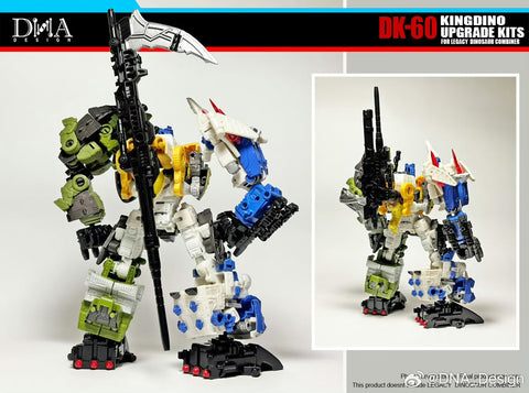 DNA Design DK-60 DK60 Upgrade Kits for Kingdino Combiner (United Dinobot Dinoking Multipack)